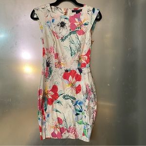 EUC French connection tropical floral dress US Size 4